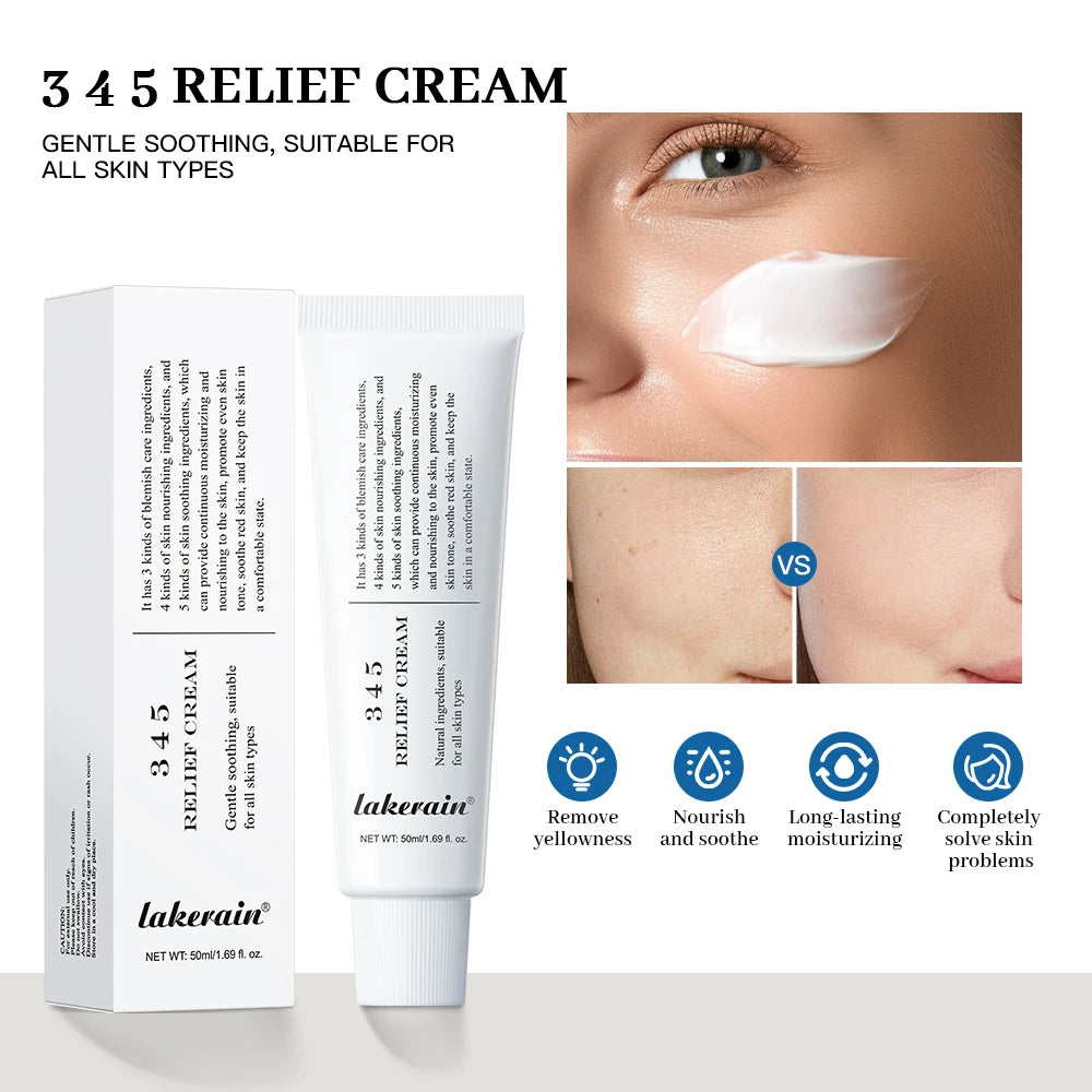 345 Relief Cream – Soothing & Moisturizing Face Solution