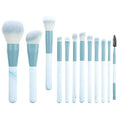 12pcs Professional Makeup Brush Set - Soft Synthetic Bristles with Travel Pouc