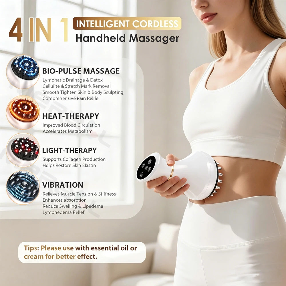 Anti-Cellulite Electric Gua Sha Massager - Body Shaping & Drainage Brush
