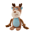 Cute Squeaky Plush Dog Toy with Durable Chew Ropes