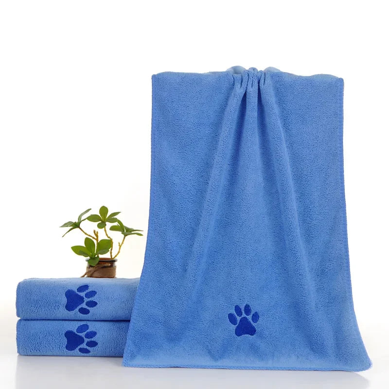 High-Absorbent Microfiber Pet Bath Towel for Dogs and Cats