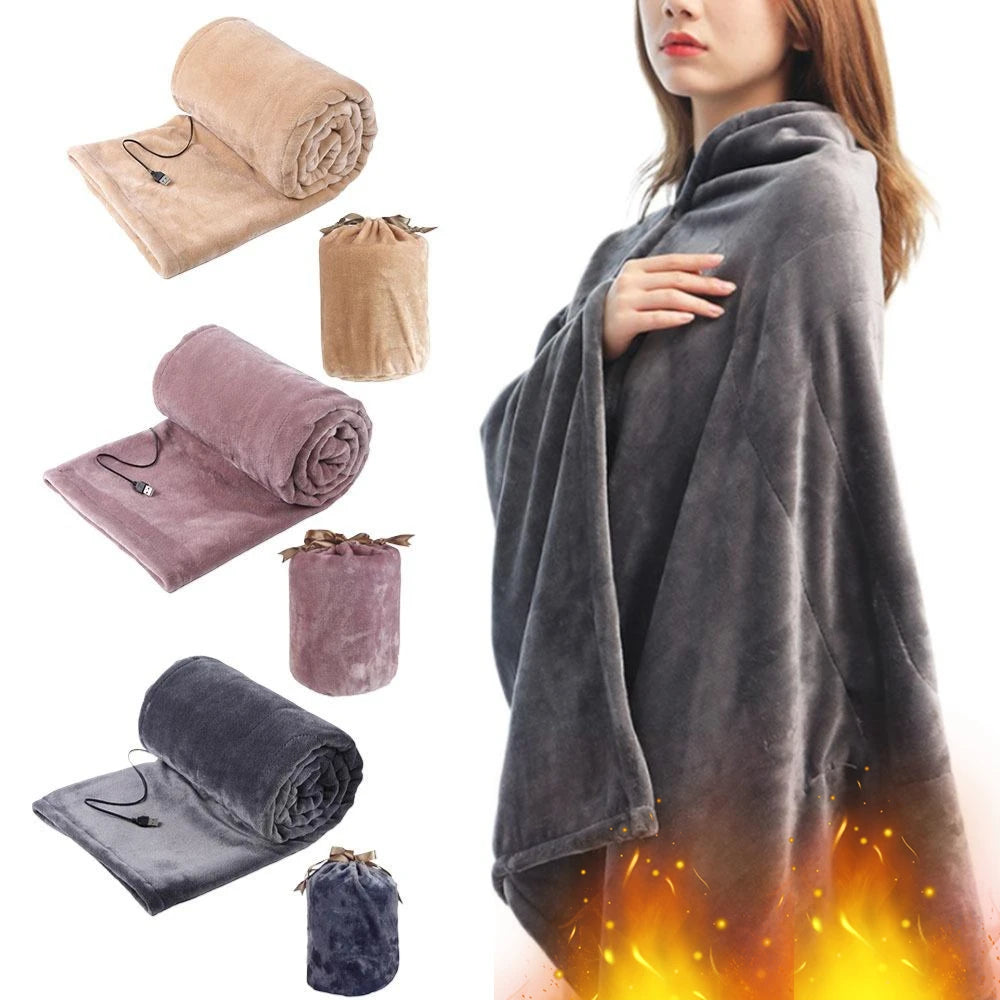 Portable USB Electric Heated Blanket & Wearable Shawl