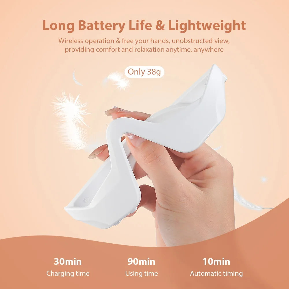 Smart EMS Eye Massager Glasses - Fatigue Relief & Anti-Aging Therapy
