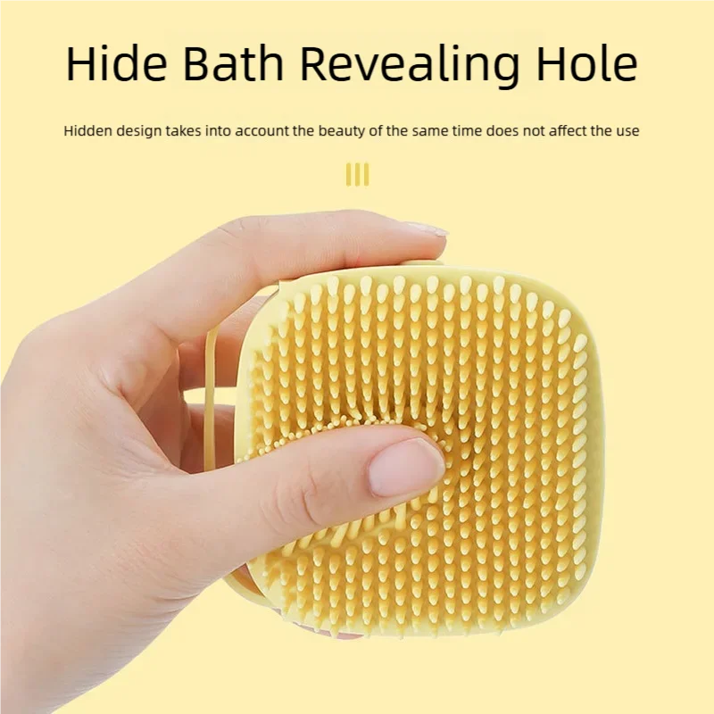 Silicone Pet Bath Massage Brush for Dogs and Cat